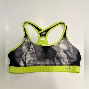 Womens RACERBACK COMPRESSION SPORTS BRA Med Support AVIA Moisture Wick Sz Medium